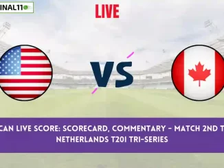 USA vs CAN Live Score: Scorecard, Ball by Ball Commentary - 2nd T20I, ECN Netherlands T20I Tri-Series, 2024