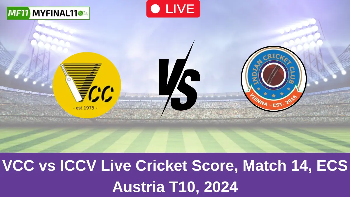 VCC vs ICCV Live Cricket Score, Match 14, ECS Austria T10, 2024