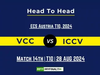 VCC vs ICCV Player Battle, Head to Head Team Stats, Player Record for ECS T10 Austria