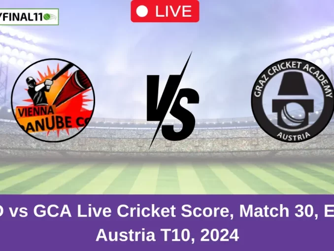 VID vs GCA Live Cricket Score, Match 30, ECS Austria T10, 2024