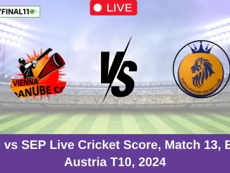 VID vs SEP Live Cricket Score, Match 13, ECS Austria T10, 2024