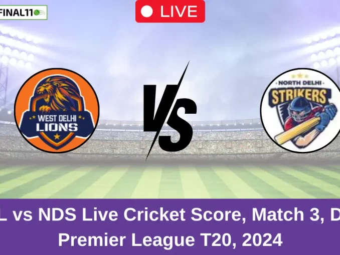 WDL vs NDS Live Cricket Score, Match 3, Delhi Premier League T20, 2024