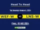 WEF-W vs LNS-W Player Battle, Head to Head Team Stats, Player Record (1)