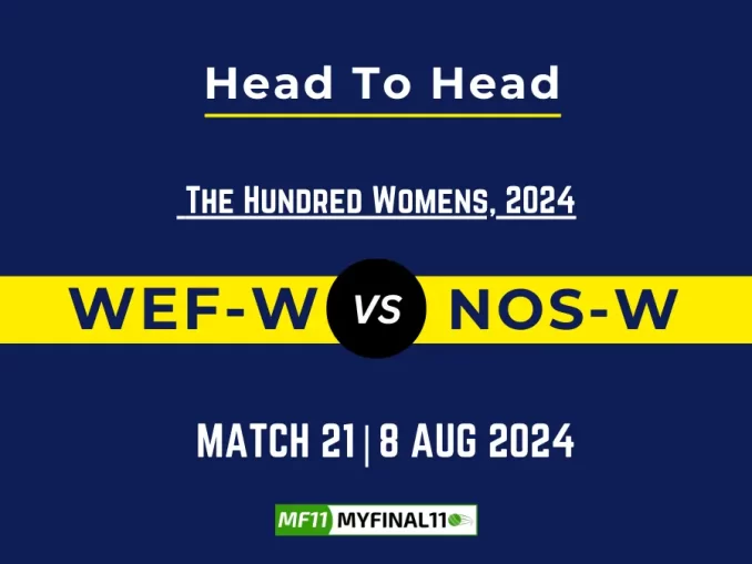 WEF-W vs NOS-W Player Battle, Head to Head Team Stats, Player Record - GT20 Canada, 2024