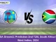 WI vs SA Dream11 Prediction 2nd T20I, South Africa tour of West Indies, 2024