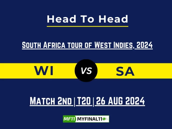 WI vs SA Player Battle, Head to Head Team Stats, Player Record