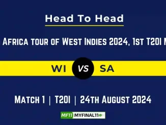 WI vs SA Player Battle, Head to Head Team Stats, Team Record - South Africa tour of West Indies, 2024