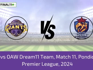 WTG vs OAW Dream11 Team, Match 11, Pondicherry Premier League, 2024