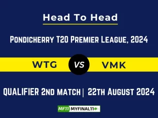 WTG vs VMK Player Battle, Head to Head Team Stats, Team Record - Pondicherry T20 Premier League, 2024