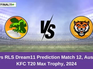 WYN vs RLS Dream11 Prediction Match 12, Australian KFC T20 Max Trophy, 2024