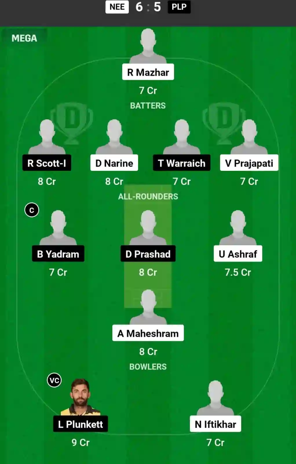 NEE vs PLP Dream11 Prediction Today: Match 3 Pitch Report, and Player Stats | Minor League Cricket