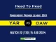 YAR vs OAW Player Battle, Head to Head Team Stats, Player Record