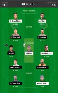 GS vs KLZ Live Score: Scorecard, Ball by Ball Commentary - 2nd Semi-Final, Grand Rumble T10 Championship Round 3