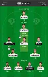 CCC vs RRC Dream11 Prediction Today: Match 10 Pitch Report, and Player Stats | Assam Mens T20 Trophy, 2024