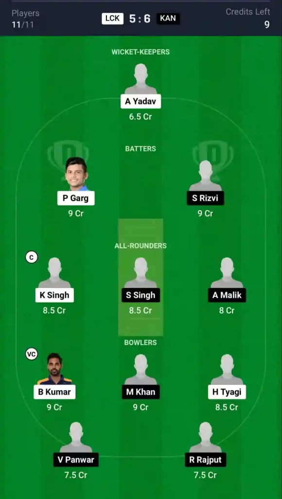 LCK vs KAN Dream11 Prediction Today | Uttar Pradesh T20 2024