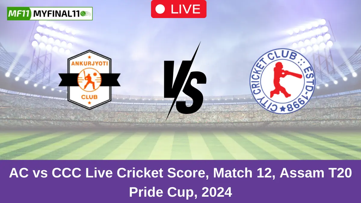 AC vs CCC Live Cricket Score, Match 12, Assam T20 Pride Cup, 2024