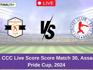 AC vs CCC Live Score Score Match 30, Assam T20 Pride Cup, 2024