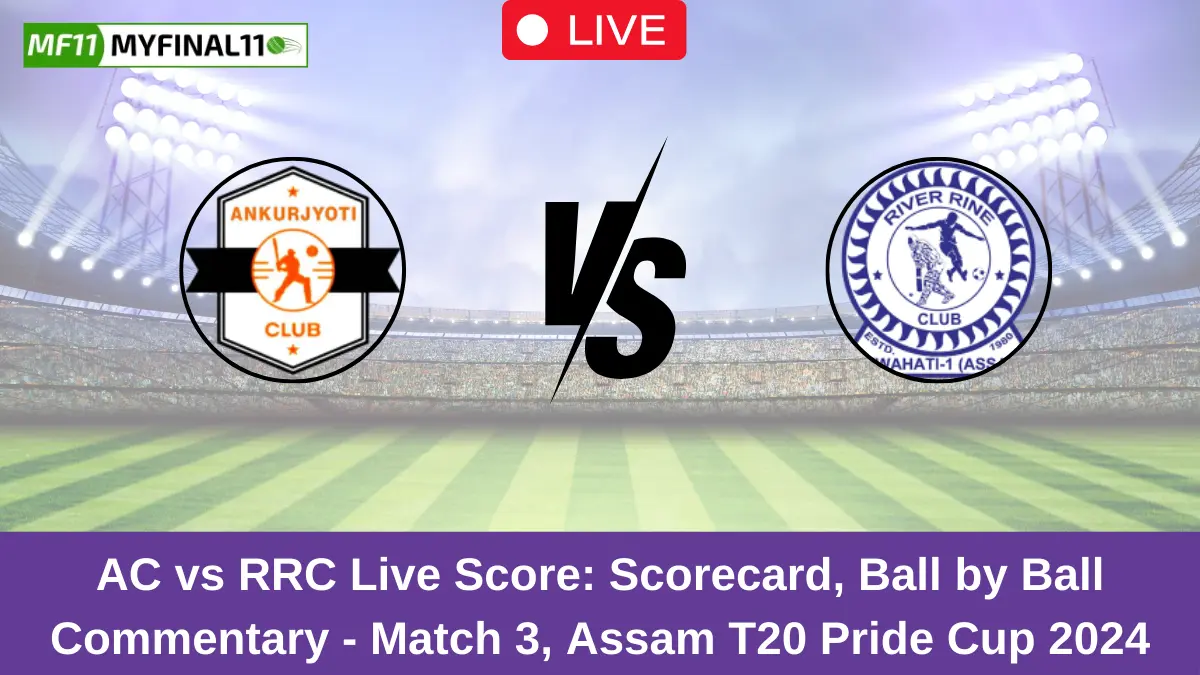 AC vs RRC Live Score: Scorecard, Ball by Ball Commentary - Match 3, Assam T20 Pride Cup 2024