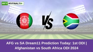 AFG vs SA Dream11 Prediction Today: 1st ODI Pitch Report, and Key Player | Afghanistan vs South Africa ODI 2024