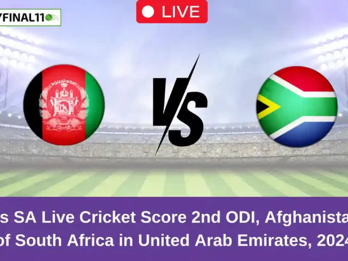 AFG vs SA Live Cricket Score 2nd ODI, Afghanistan tour of South Africa in United Arab Emirates, 2024