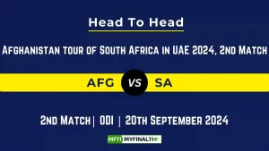 AFG vs SA Player Battle, Head to Head, Team Stats, Team Record, 2nd ODI - Afghanistan tour of South Africa 2024