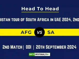 AFG vs SA Player Battle, Head to Head, Team Stats, Team Record, 2nd ODI - Afghanistan tour of South Africa 2024