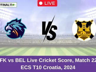 AFK vs BEL Live Cricket Score, Match 22, ECS T10 Croatia, 2024