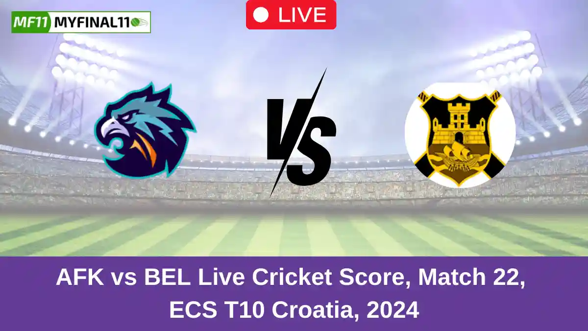 AFK vs BEL Live Cricket Score, Match 22, ECS T10 Croatia, 2024