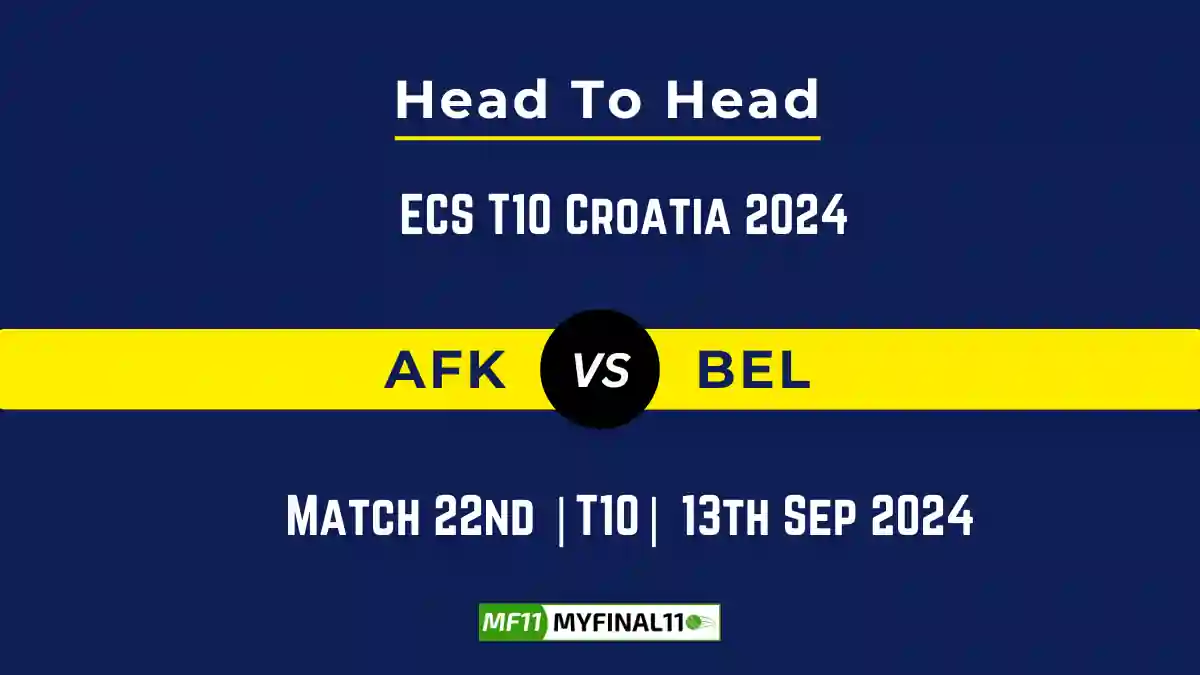 AFK vs BEL Player Battle, Head to Head Team Stats, Team Record - ECS T10 Croatia 2024