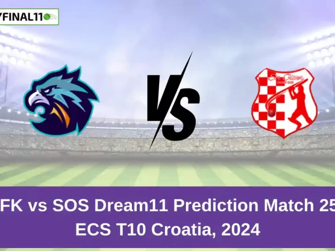 AFK vs SOS Dream11 Prediction Match 25, ECS T10 Croatia, 2024