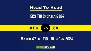 AFK vs ZA Player Battle, Head to Head Team Stats, Team Record – ECS T10 Croatia 2024