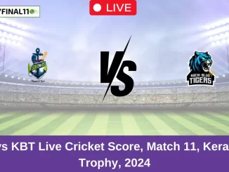 AKS vs KBT Live Cricket Score, Match 11, Kerala T20 Trophy, 2024