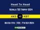 AKS vs KBT Player Battle, Head to Head Team Stats, Team Record - Kerala T20 Trophy 2024