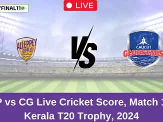 AP vs CG Live Cricket Score, Match 16, Kerala T20 Trophy, 2024