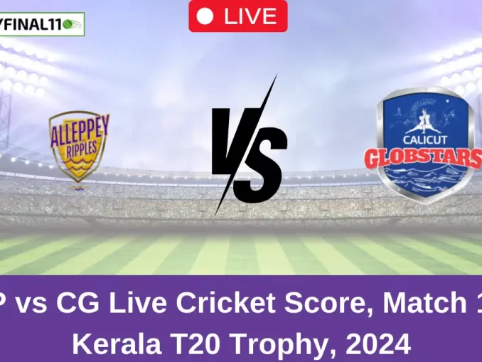 AP vs CG Live Cricket Score, Match 16, Kerala T20 Trophy, 2024