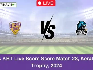 AP vs KBT Live Score Score Match 28, Kerala T20 Trophy, 2024