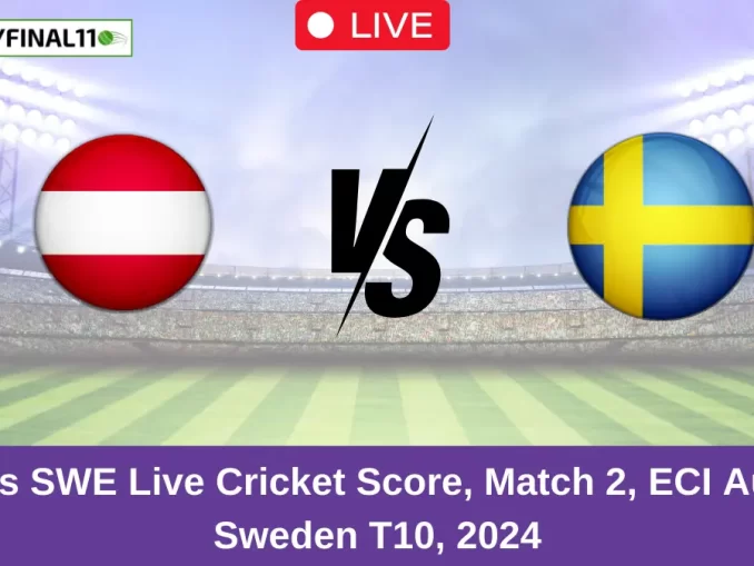 AUT vs SWE Live Cricket Score, Match 2, ECI Austria-Sweden T10, 2024