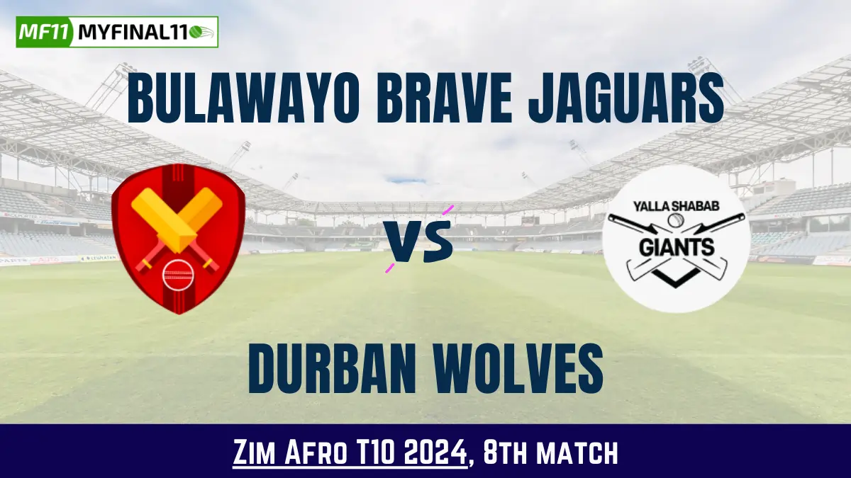 Get the best BB vs DW Dream11 Prediction fantasy team with BB vs DW Key player stats and pitch report for today's Zim Afro T10 2024.