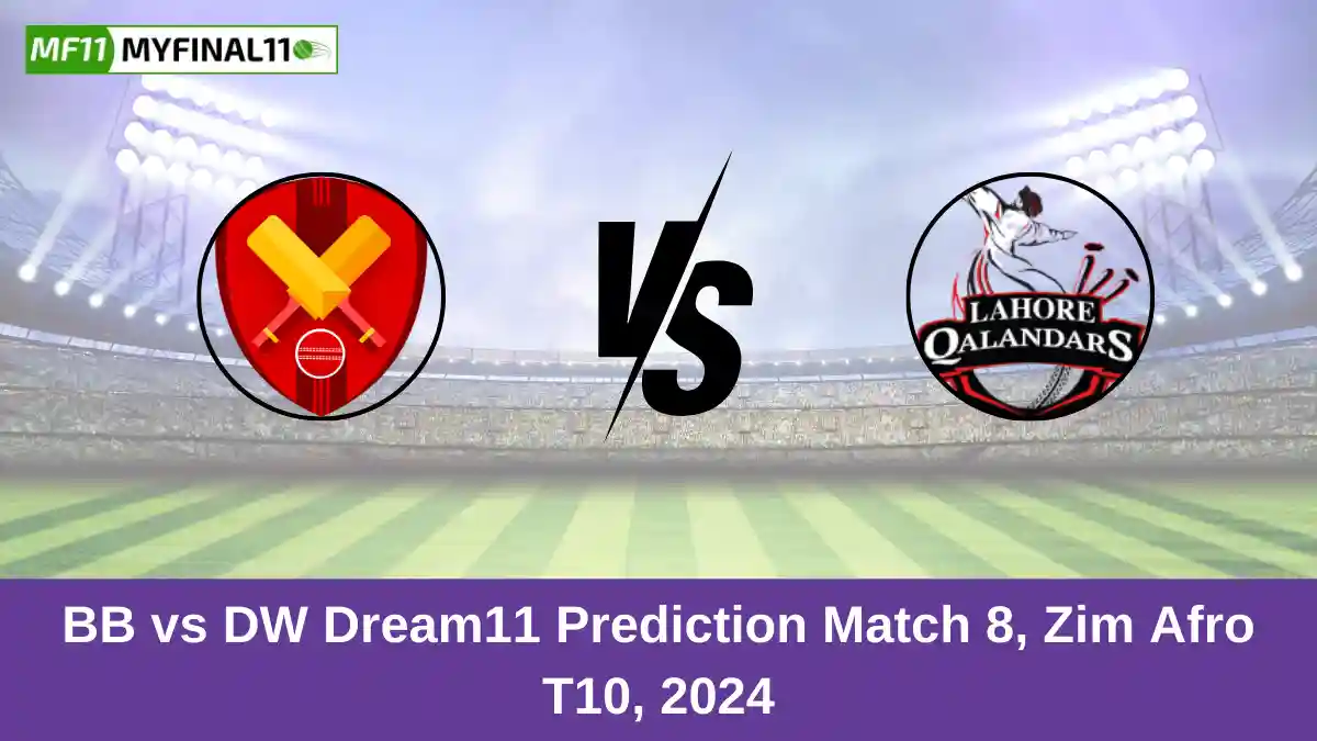 BB vs DW Dream11 Prediction Match 8, Zim Afro T10, 2024