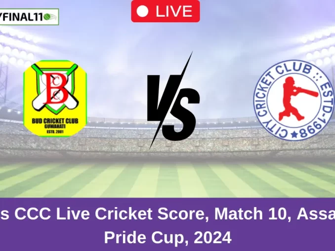 BCC vs CCC Live Cricket Score, Match 10, Assam T20 Pride Cup, 2024