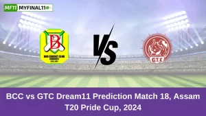 BCC vs GTC Live Score: Scorecard, Ball by Ball Commentary – Match 18, Assam T20 Pride Cup 2024