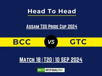 BCC vs GTC Player Battle, Head to Head Team Stats, Team Record - Assam T20 Pride Cup 2024