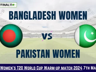 Get the best BD-W vs PK-W Dream11 Prediction fantasy team with BD-W vs PK-W Key player stats and pitch report for today's ICC Women's T20 World Cup Warm-up Matches 2024.