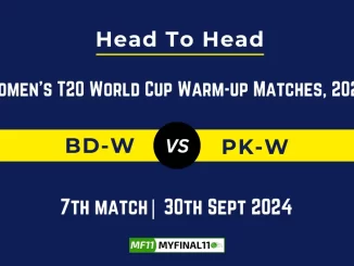 BD-W vs PK-W Player Battle, Head to Head Team Stats, Player Record: ICC Women's T20 World Cup Warm-up Matches- 7th Match