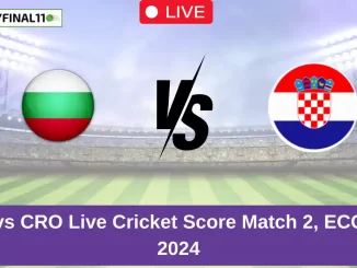 BUL vs CRO Live Cricket Score Match 2, ECC T10, 2024