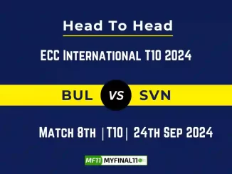 BUL vs SVN Player Battle, Head to Head Team Stats, Team Record - ECC International T10 2024