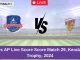 CG vs AP Live Score Score Match 29, Kerala T20 Trophy, 2024