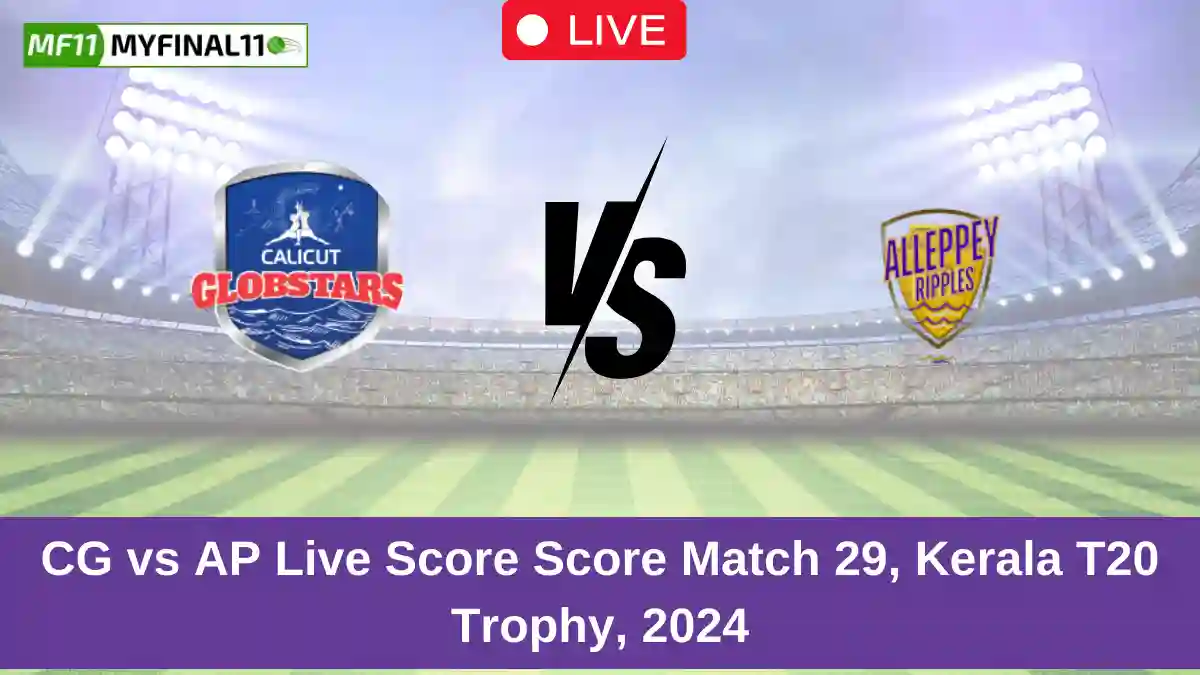 CG vs AP Live Score Score Match 29, Kerala T20 Trophy, 2024