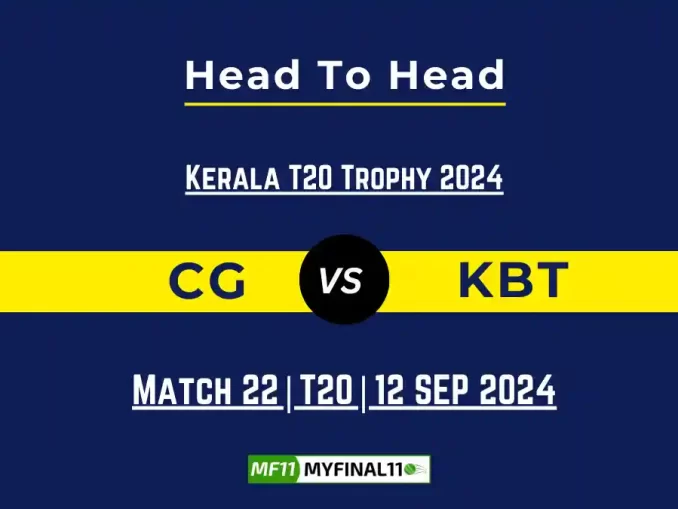 CG vs KBT Player Battle, Head to Head Team Stats, Team Record - Ireland Inter-Provincial One-Day Cup 2024