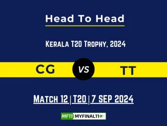 CG vs TT Player Battle, Head to Head Team Stats, Team Record - Kerala T20 Trophy 2024